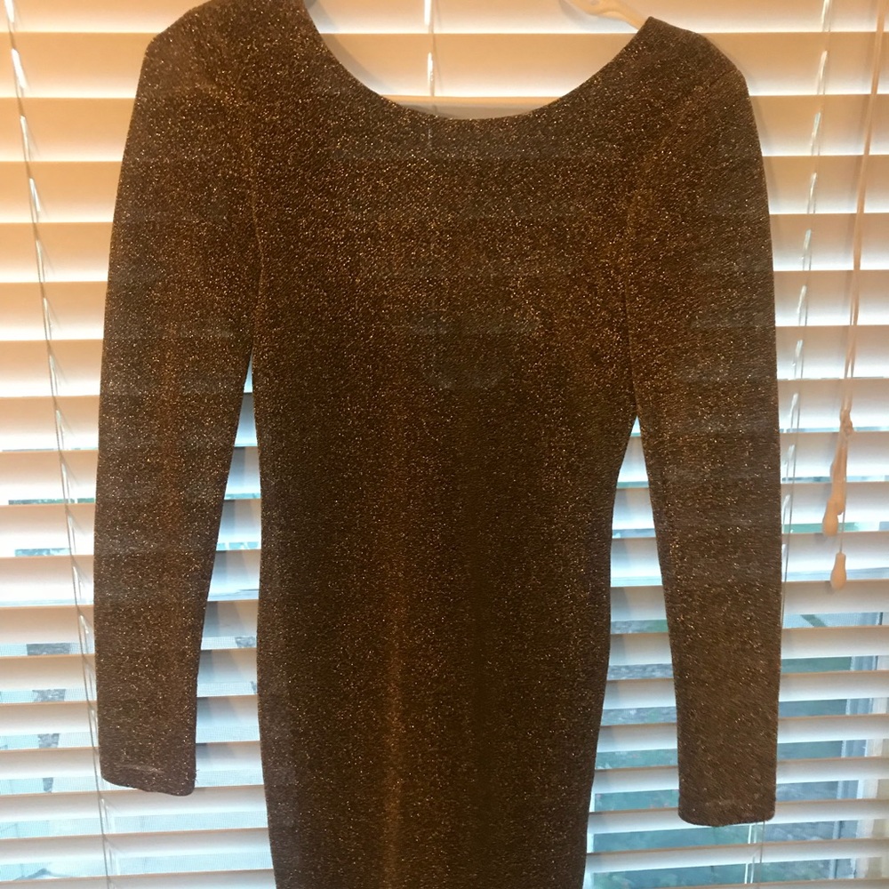 Handmade gold bodycon dress